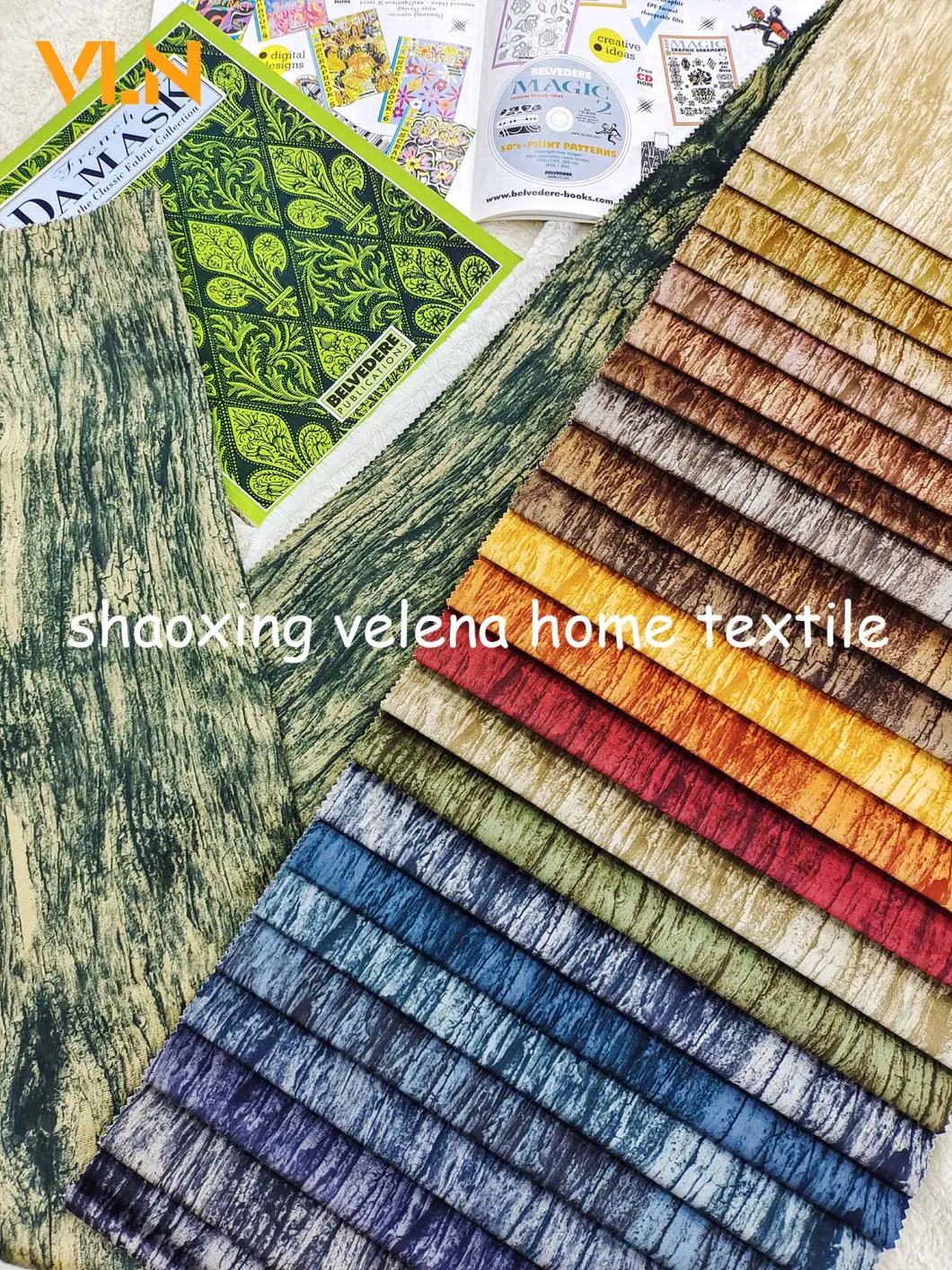 Furniture Fabric Home Textiles 100% Polyester Holland Velvet Dyeing with Printing High Quality Upholstery